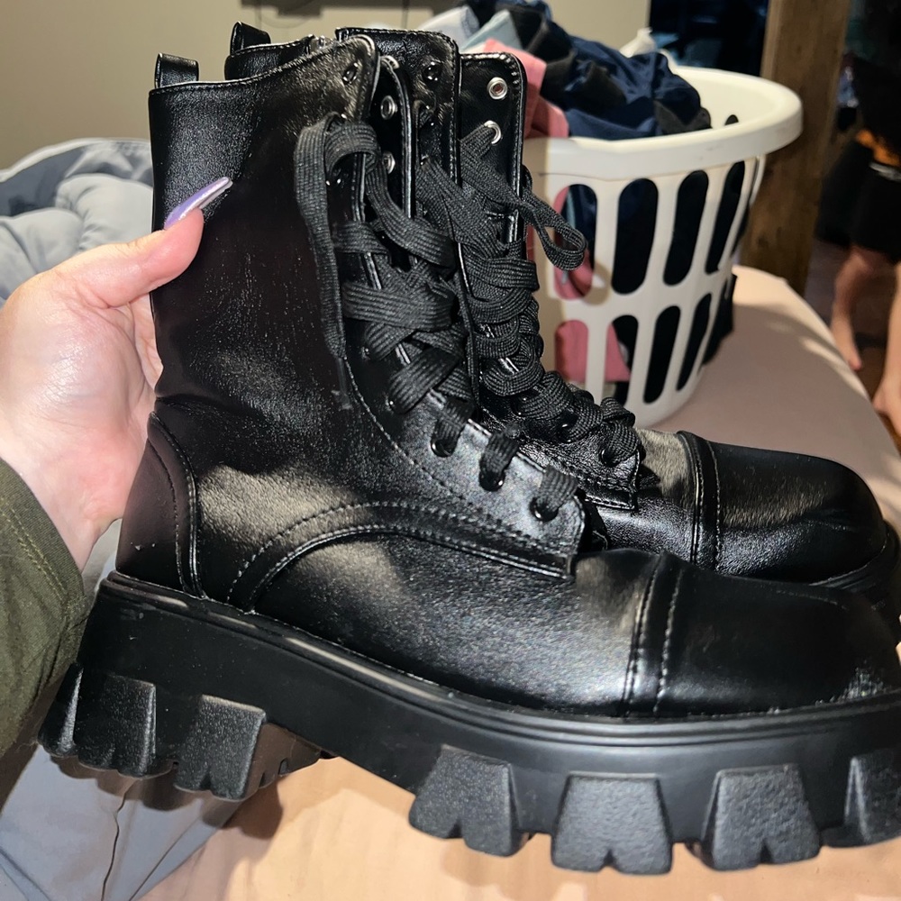 Women’s Platform Combat Boots
